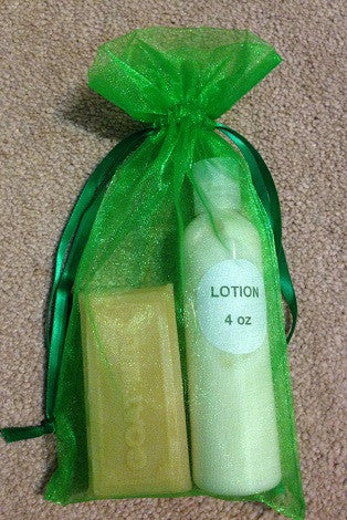 Lime Green Gift Bag - Goat Milk Etc.